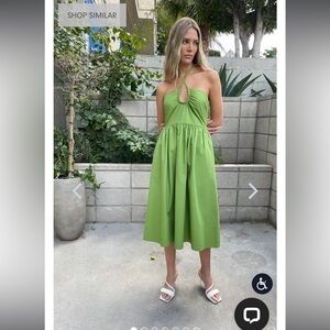 NWT Oak and Fort halter neck midi dress